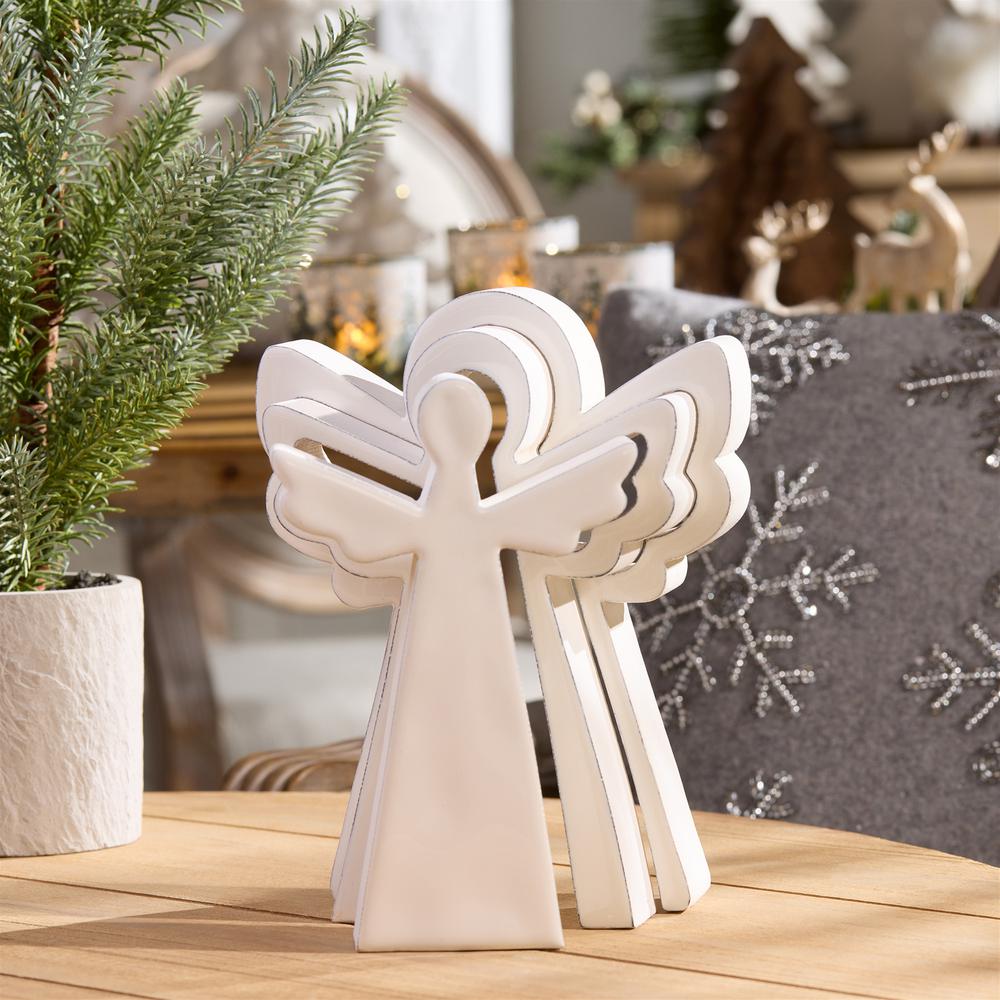 Triple Angel Puzzle (Set of 2) 8"H MDF. Picture 5