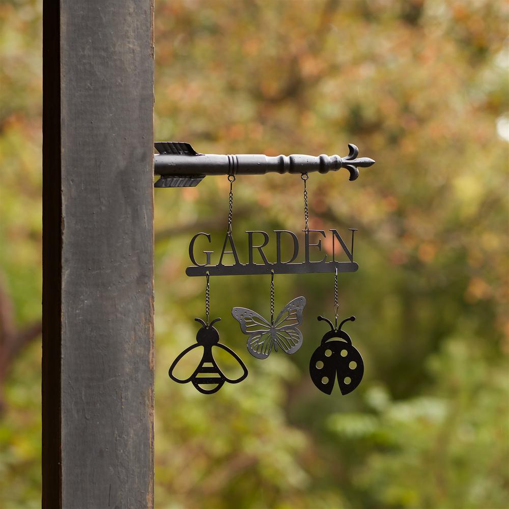 Garden and Insect Sign 14"L x 15.5"H Metal. Picture 3
