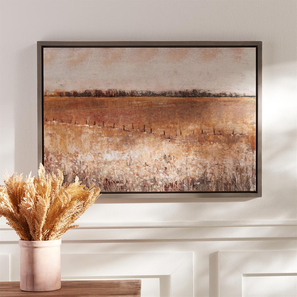 Landscape Print 34"L x 23.5"H Wood/Canvas. Picture 3
