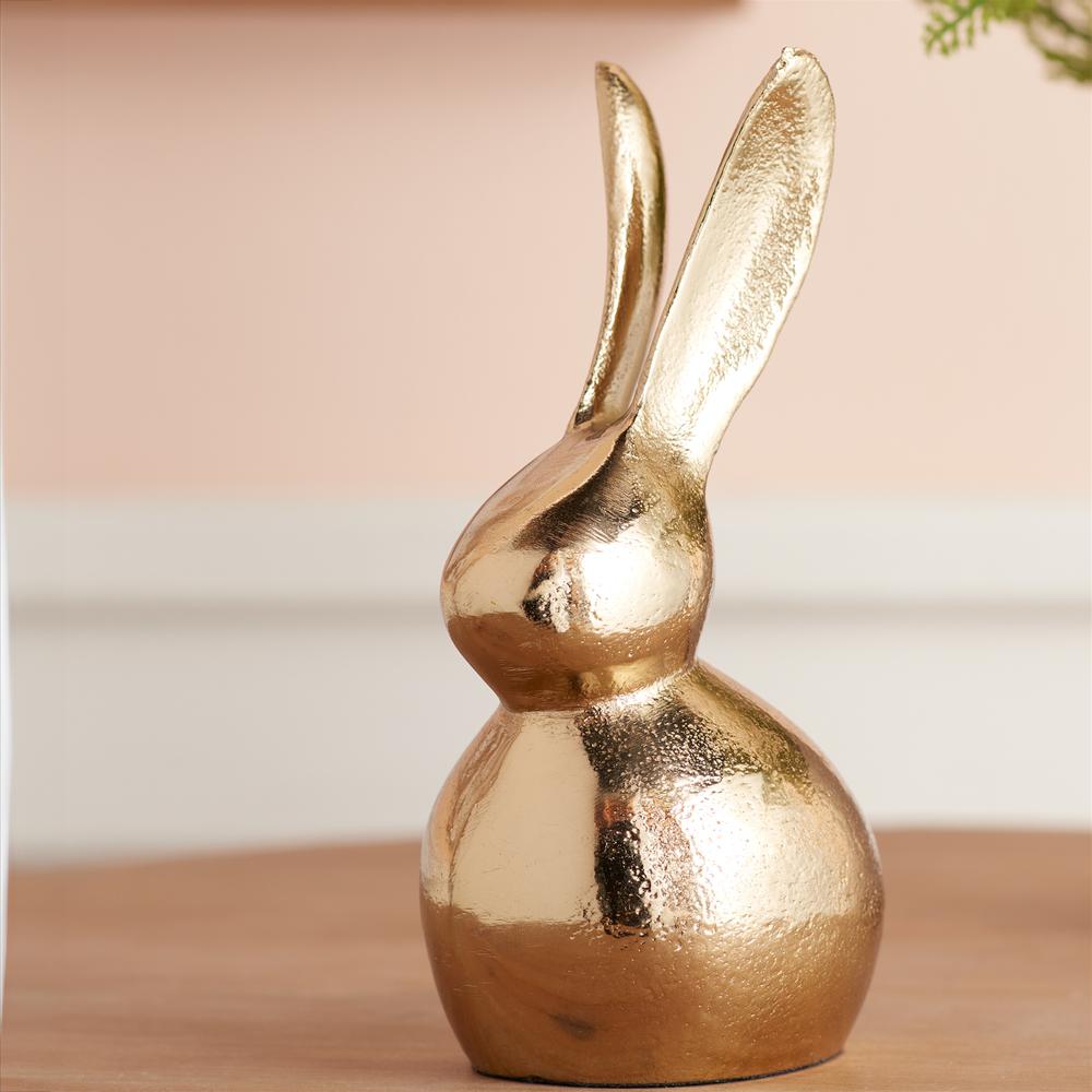 Rabbit (Set of 2) 5.5"H Aluminum. Picture 3