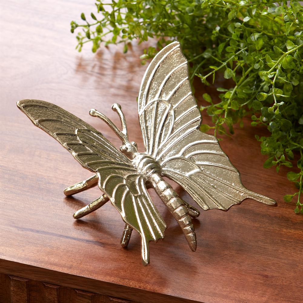 Butterfly (Set of 2) 6"L x 3.25"H Aluminum. Picture 4