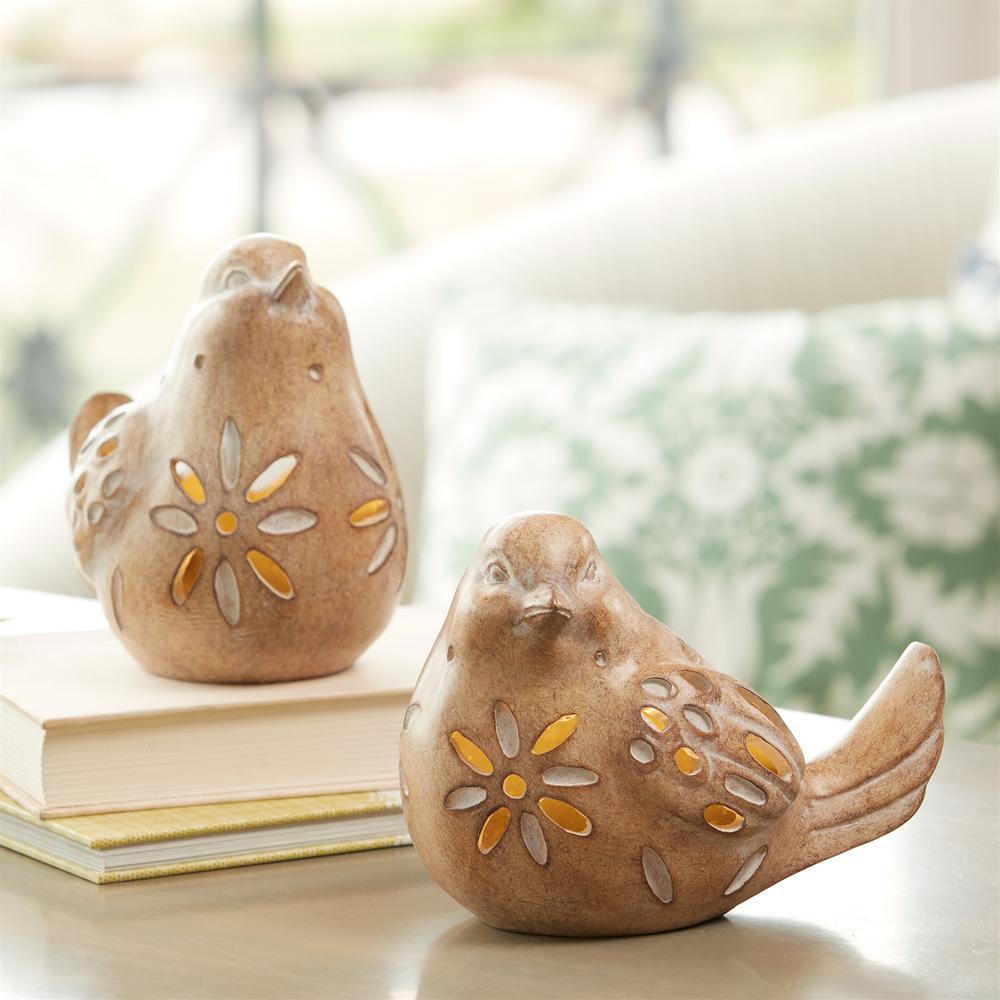 LED Bird (Set of 2) 5"H, 5.5"H Resin (3 AAA Batteries, Not Included). Picture 5