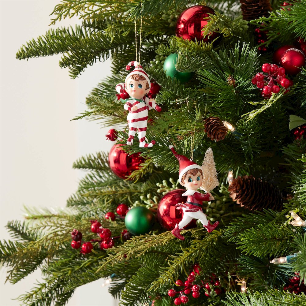 Santa's Jolly Elf Ornament (Set of 12). Picture 7