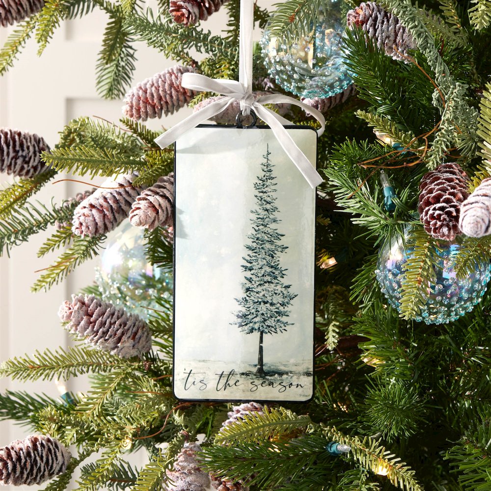 Tis the Season Pine Tree Ornament (Set of 12). Picture 4