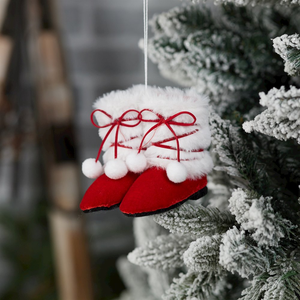 Festive Snow Shoe Ornament (Set of 4). Picture 4