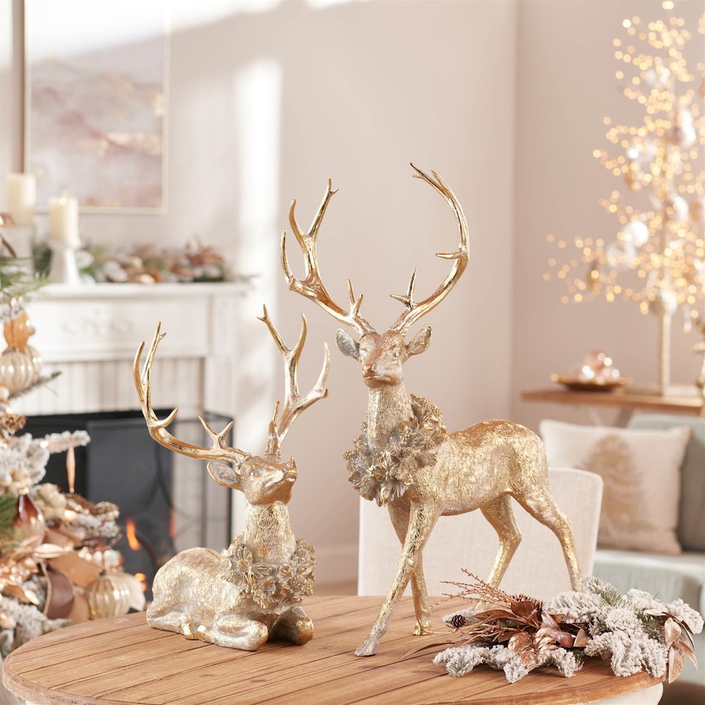 Holidya Deer Figurine (Set of 2). Picture 5