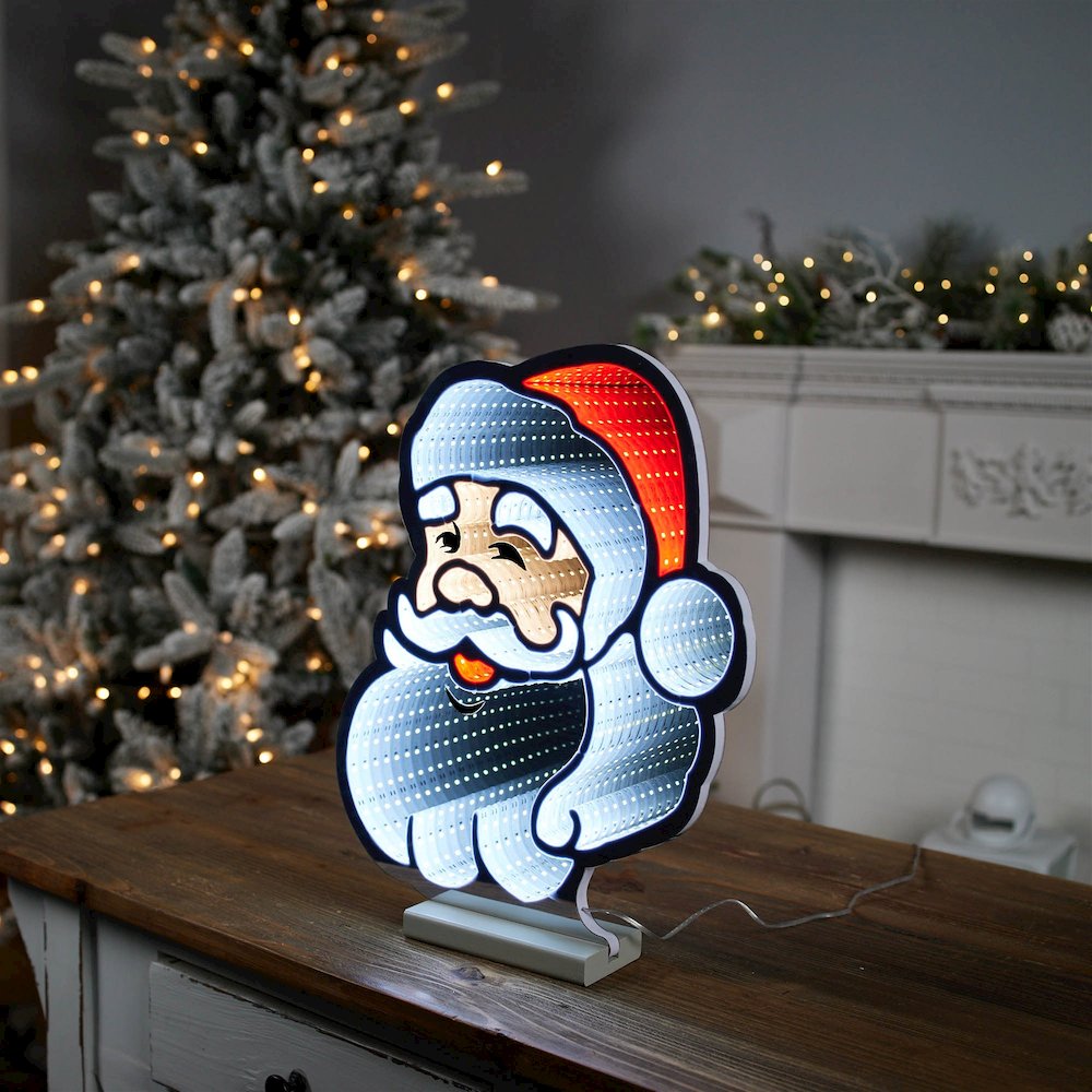 Santa Head Ekkolight 16"H. Picture 4