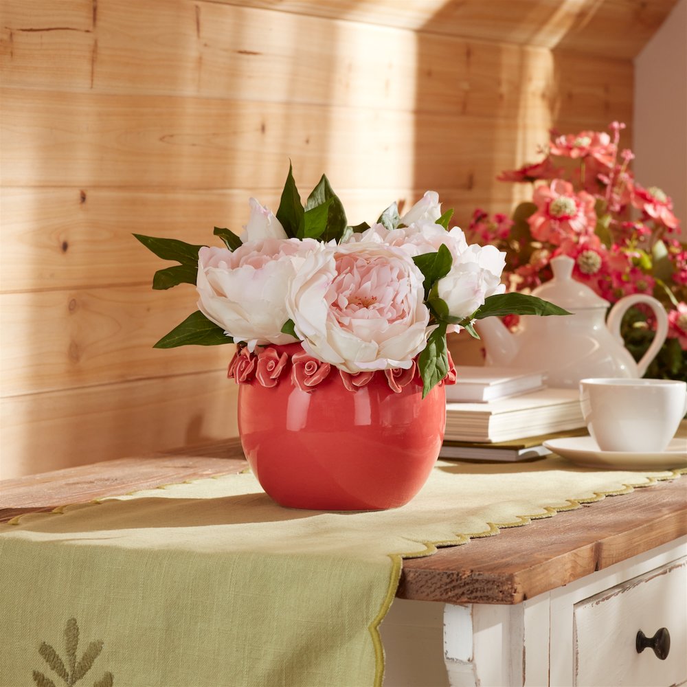 Storeware Bud Vase with Floral Accent (Set of 2). Picture 3