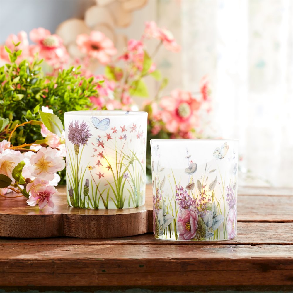 Floral Butterfly Votive Candle Holder (Set of 6). Picture 5