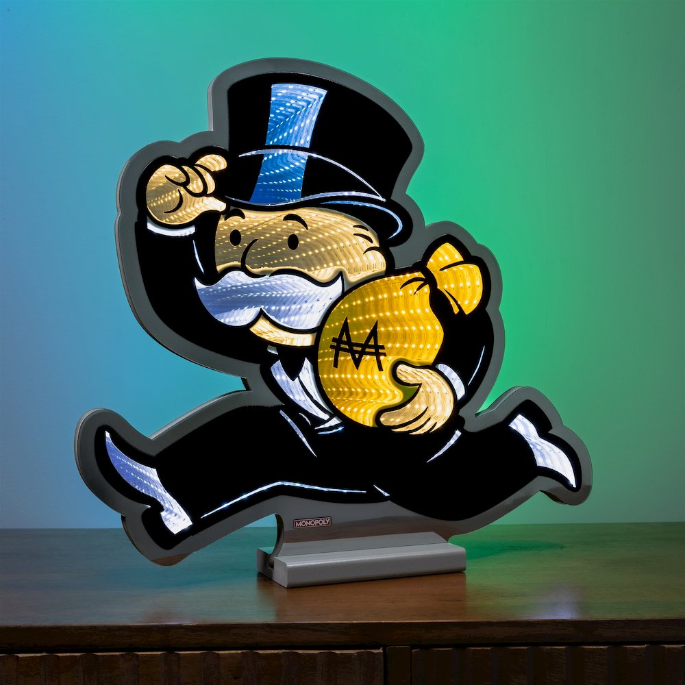 Monopoly Man w/Cash Bag Ekkolight 16"H. Picture 3
