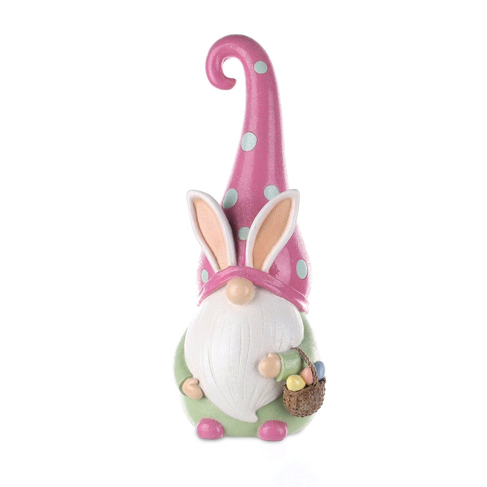 Gnome w/Basket 13"H Resin. Picture 1