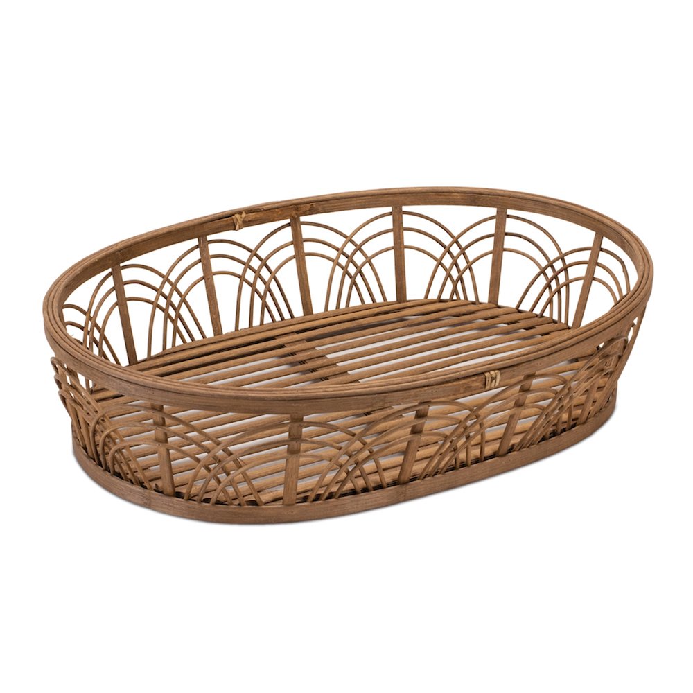Tray 20"L x 14.5"W x 4.5"H Wood. Picture 1
