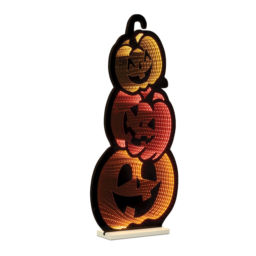 Triple Jack-o-Lantern Ekkolight 35.5"H. Picture 1