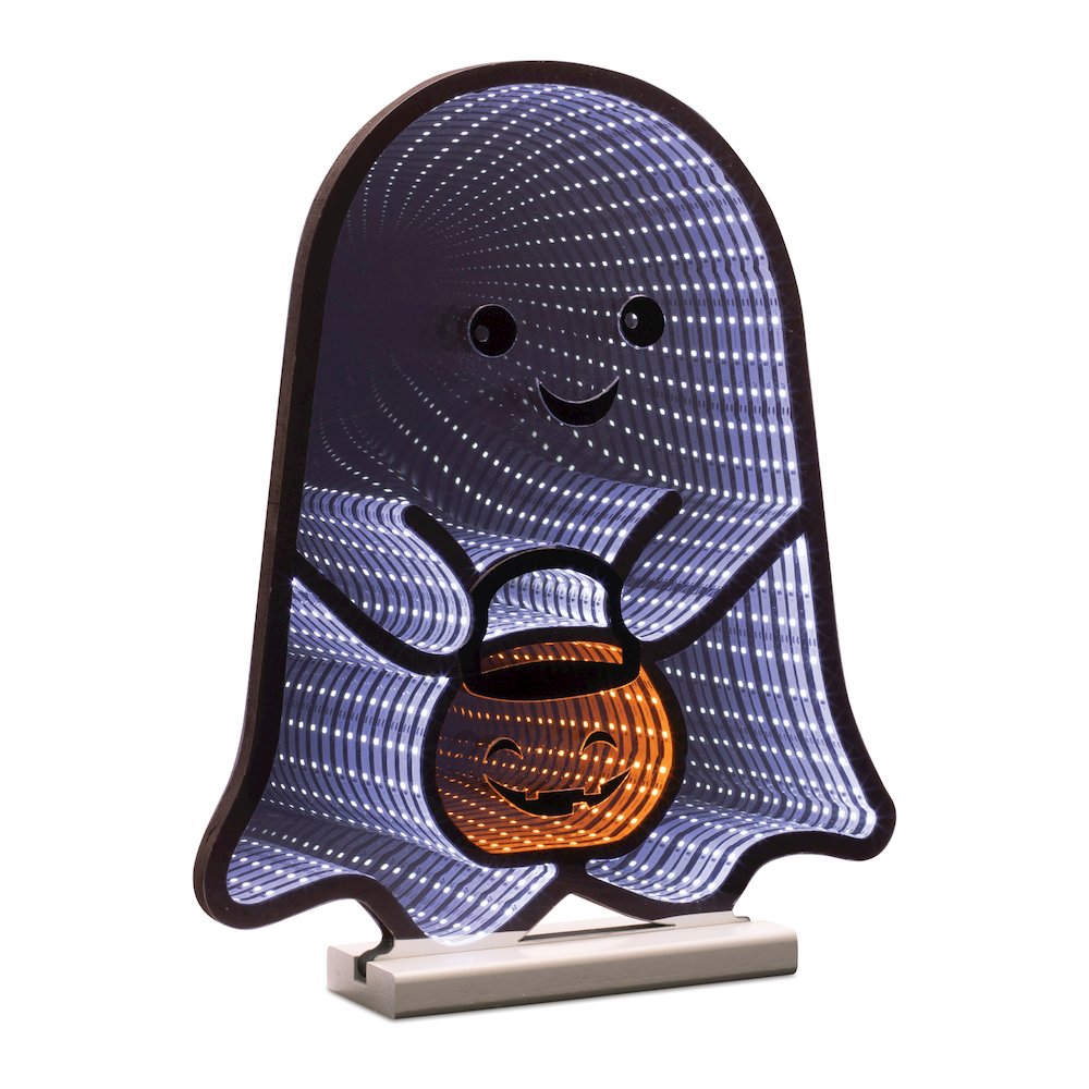Ghost w/Candy Bucket Ekkolight 16"H. Picture 1