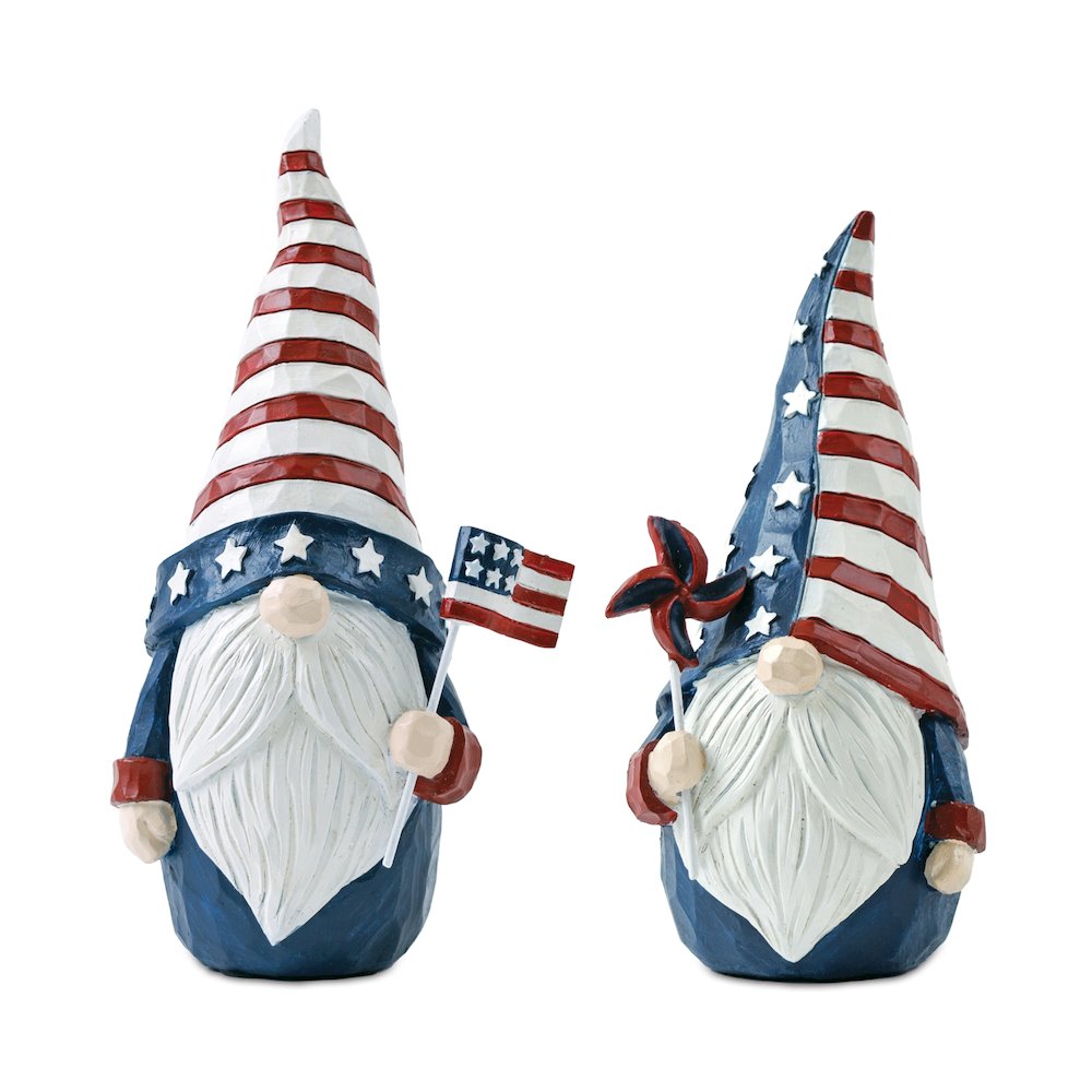 Americana Gnome Figurine (Set of 2). Picture 1