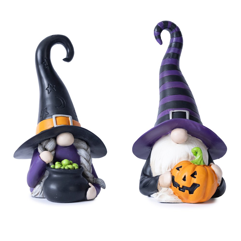 Witch Gnome Figurine (Set of 2). Picture 1