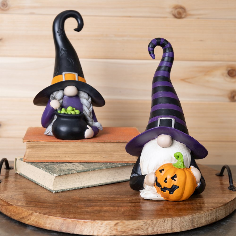 Witch Gnome Figurine (Set of 2). Picture 2