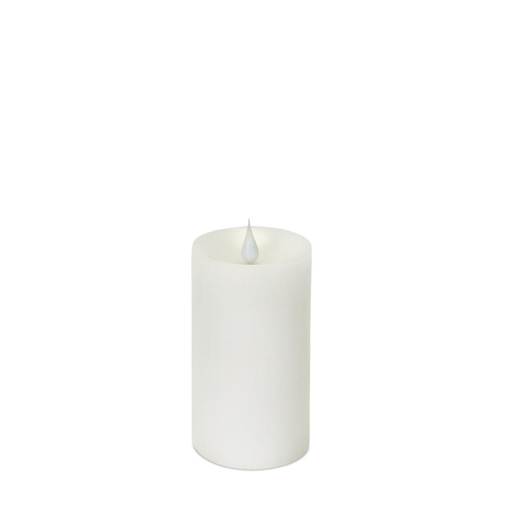 Simplux LED Pillar Candle w/Moving Flame (Set of 2)  3"D x 5"H. Picture 1