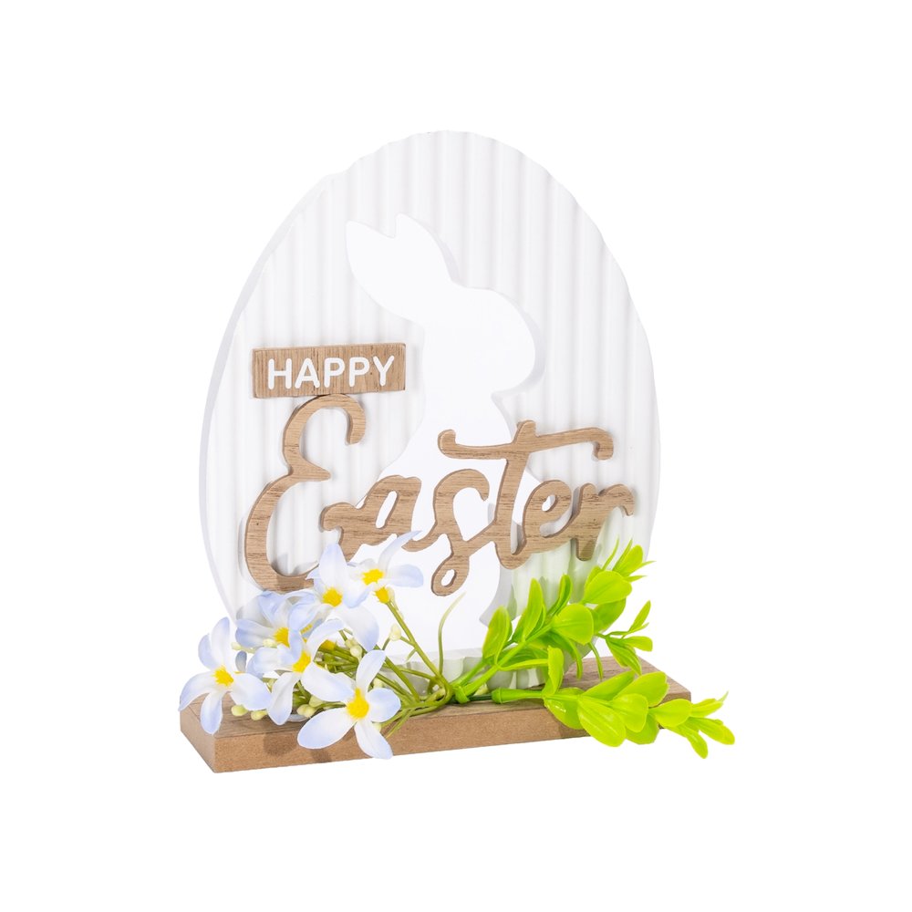 Happy Easter Rabbit Tabletop Sign. Picture 1