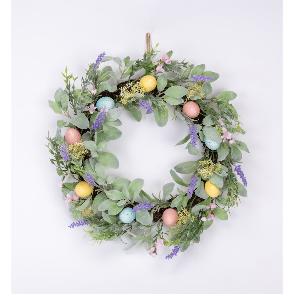 Pastel Egg Daisy Wreath. Picture 4