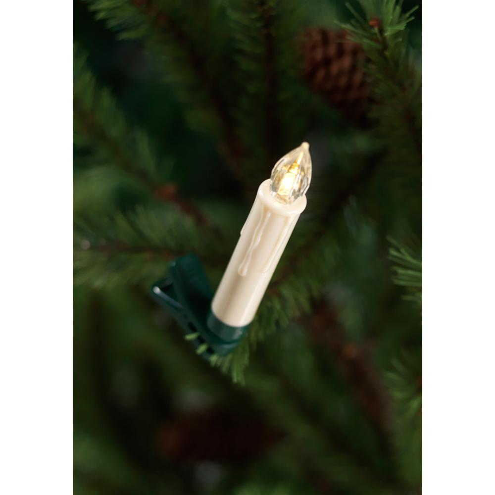 LED Clip-on Taper Candles (Set of 24) w/Remote 4"H. Picture 1