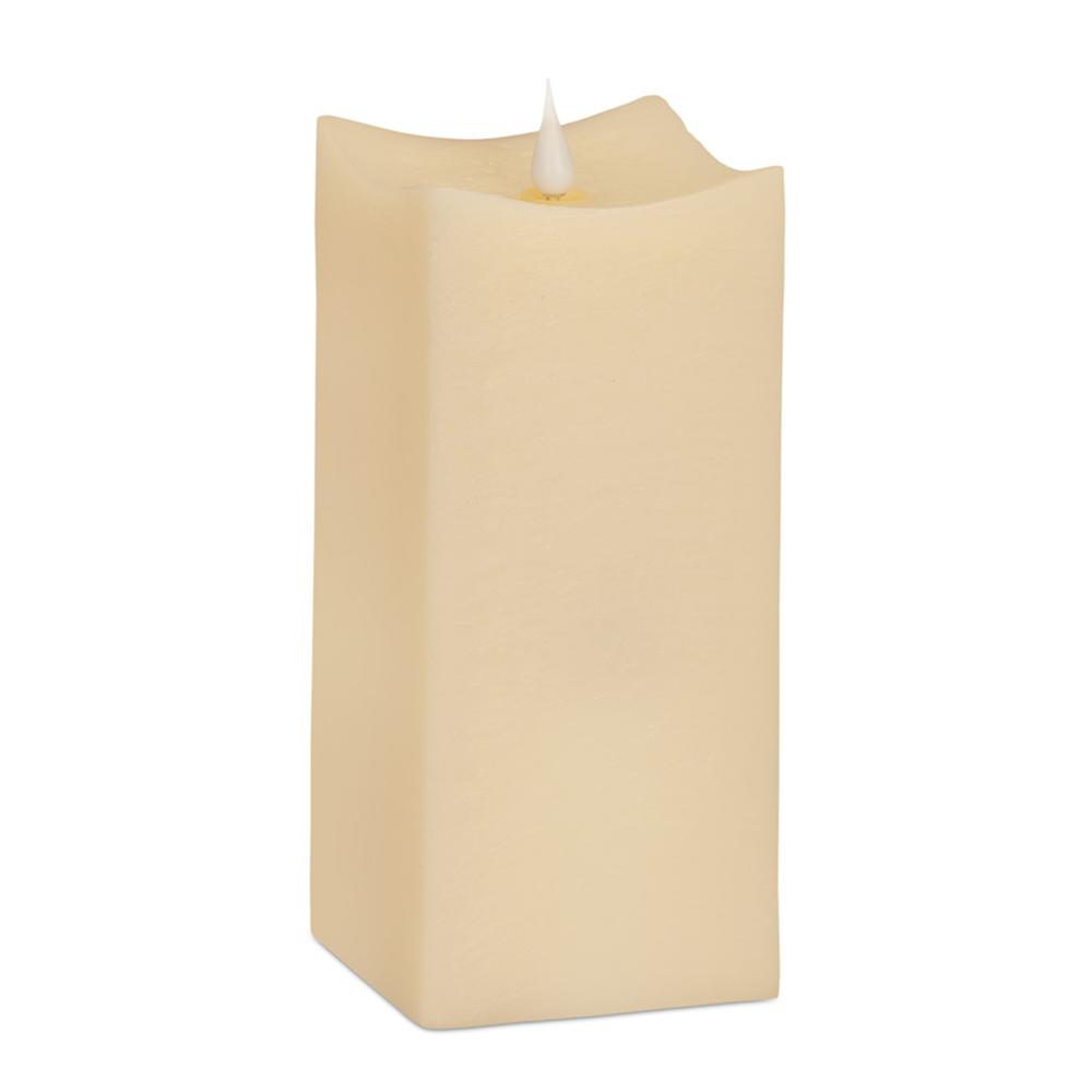 Simplux Squared Candle w/Moving Flame (Set of 2 w/Remote). Picture 1
