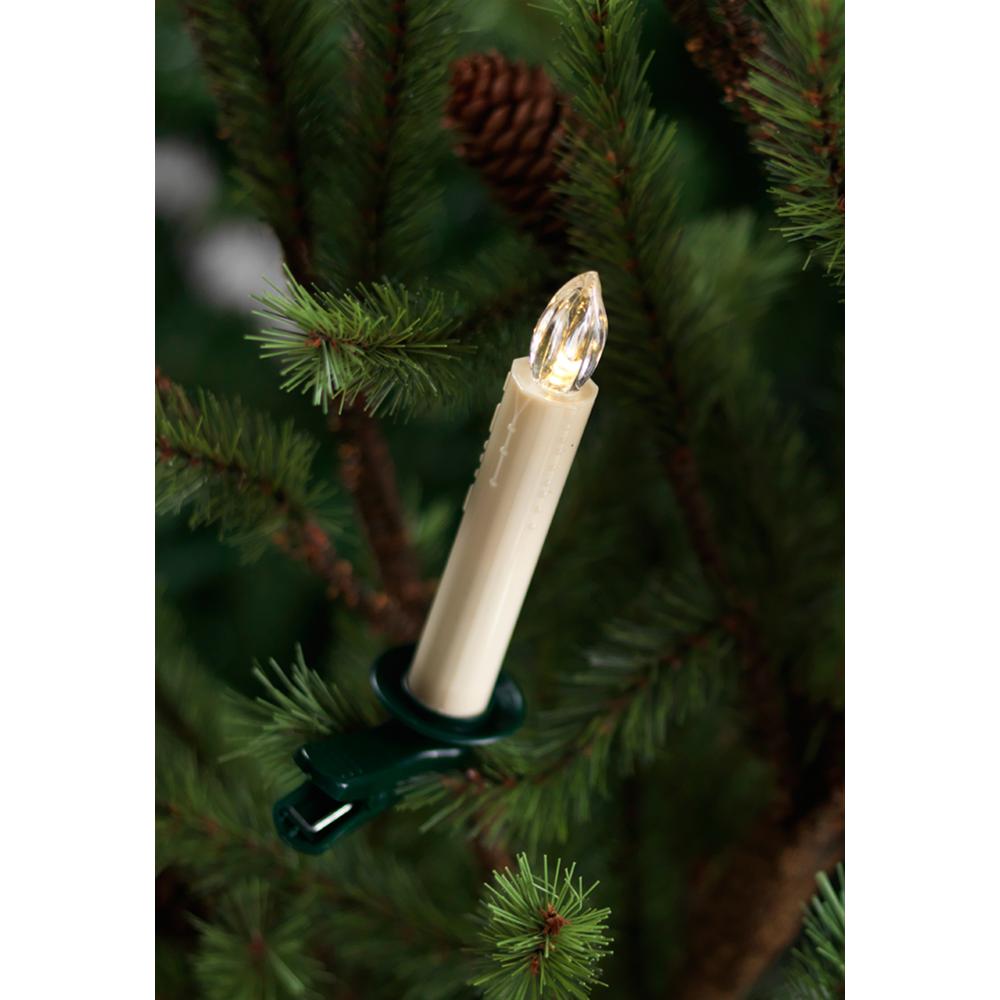 Tree Taper Candle (Set of 12) w/Remote 5.5"H Plastic. Picture 1