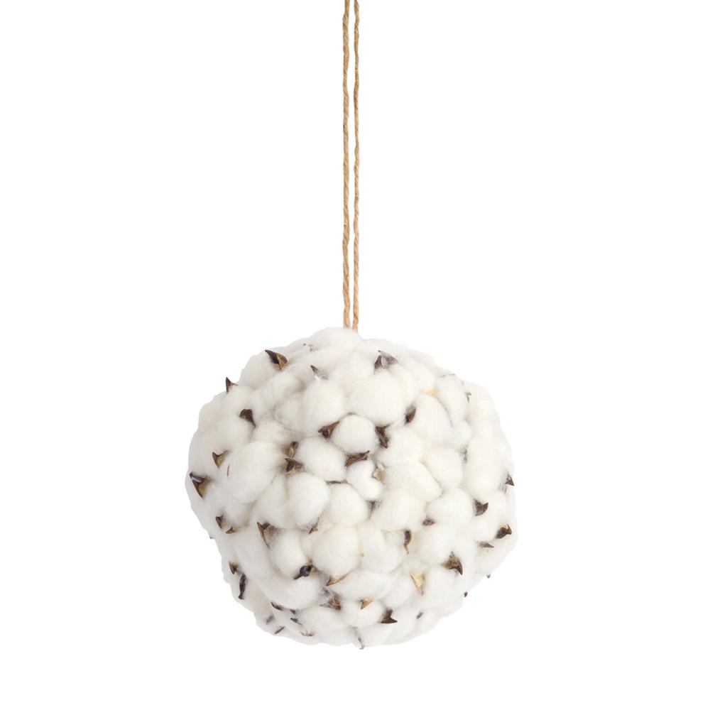 Cotton Orb (Set of 6) 6"D Foam/Polyester. Picture 1