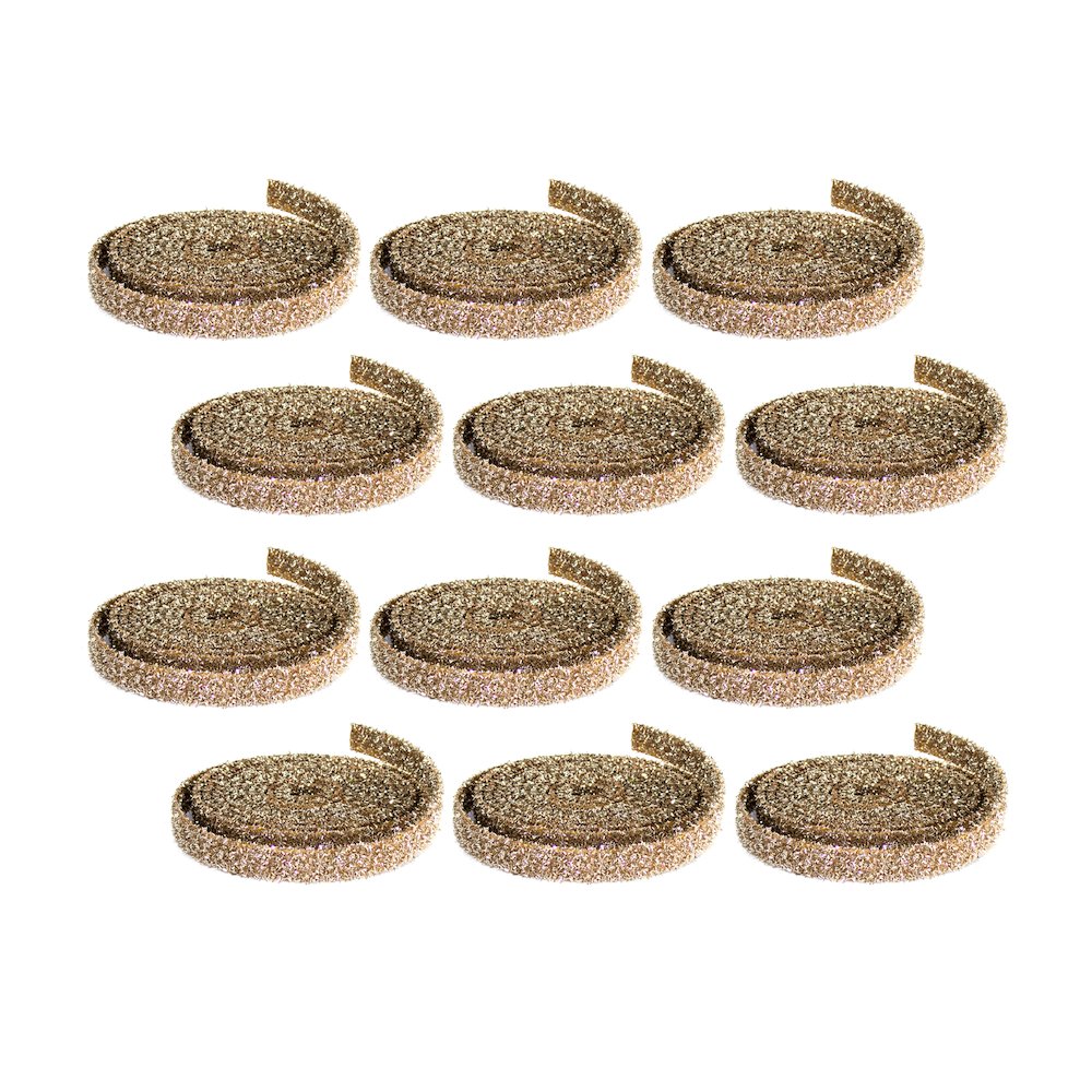 Glitter Rope (12 Rolls) 1" x 15'L  Plastic. Picture 1