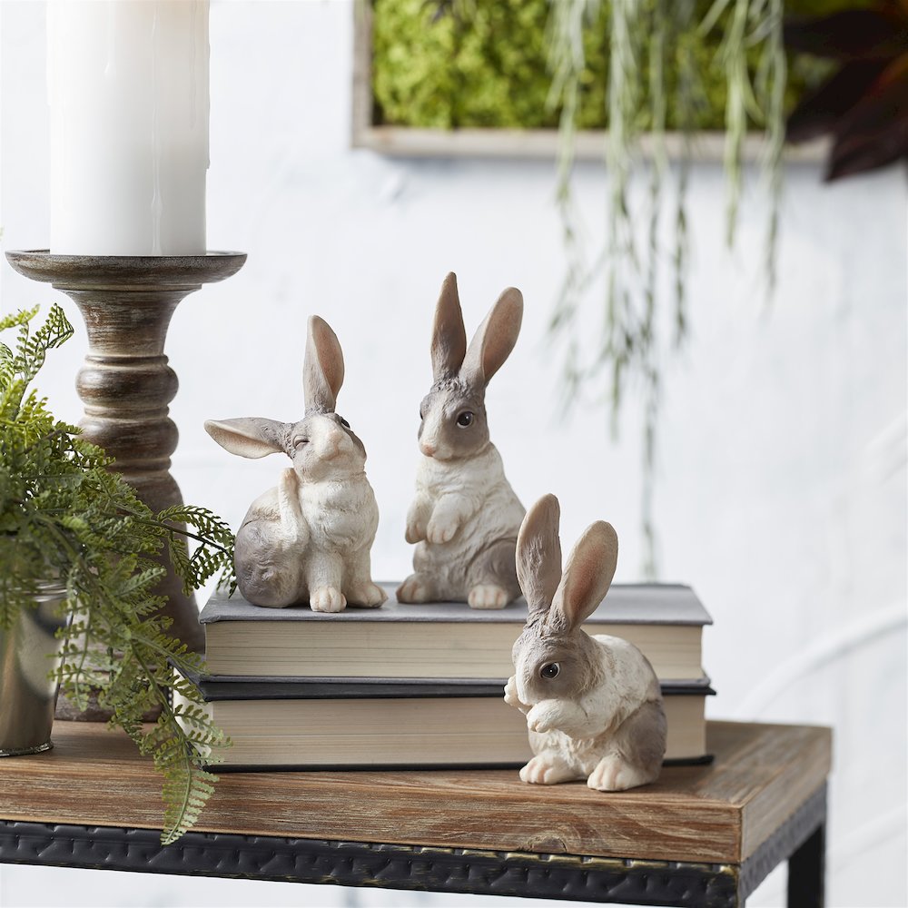 Rabbit (Set of 6) 6.5"H Resin. Picture 2