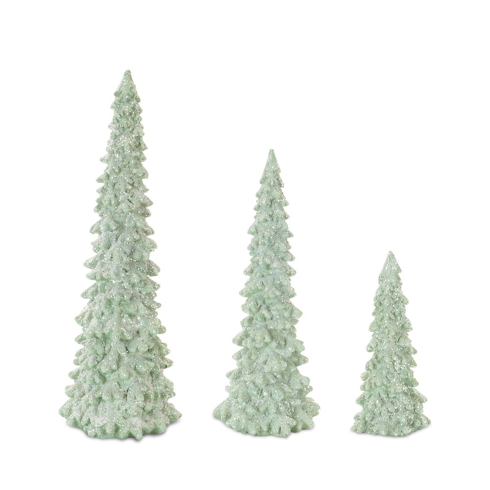 Tree (Set of 6) 5.75"H, 9"H, 11.5"H Resin. Picture 1