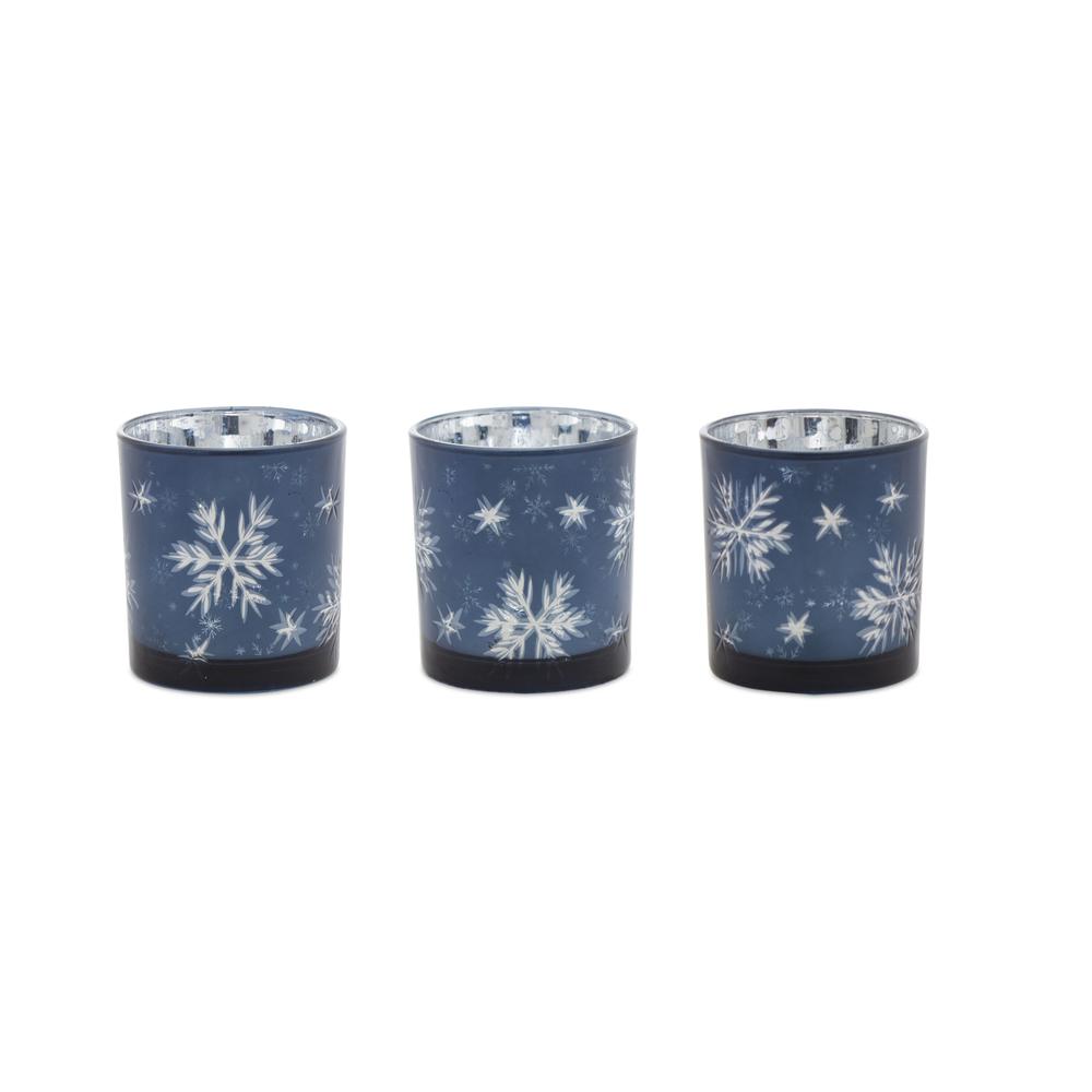 Votive Holder (Set of 3) PVC Box 3"H Glass. Picture 1