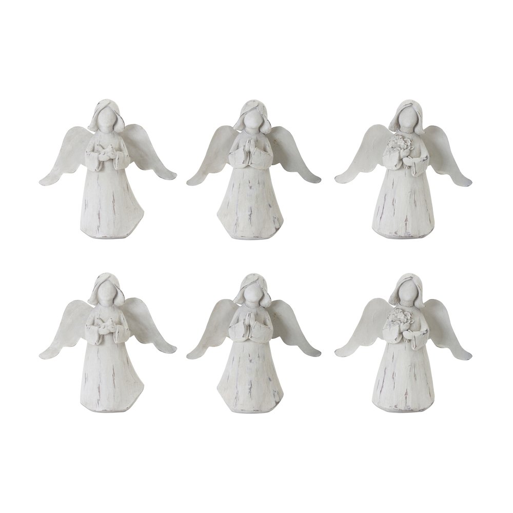 Angel (Set of 6) 6.25"H Resin. Picture 1