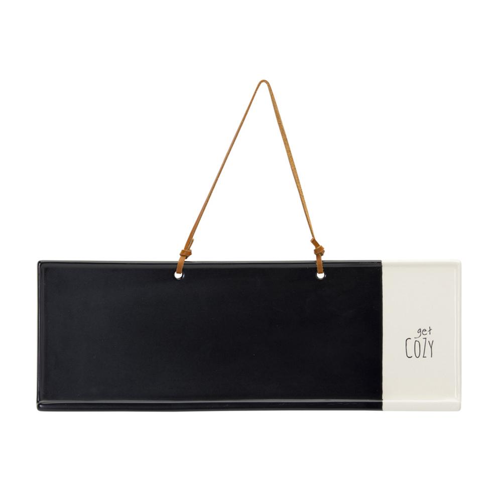 Get Cozy Memo/Chalkboard     (Set of 4) 14.25" x 5"H Stoneware. Picture 1