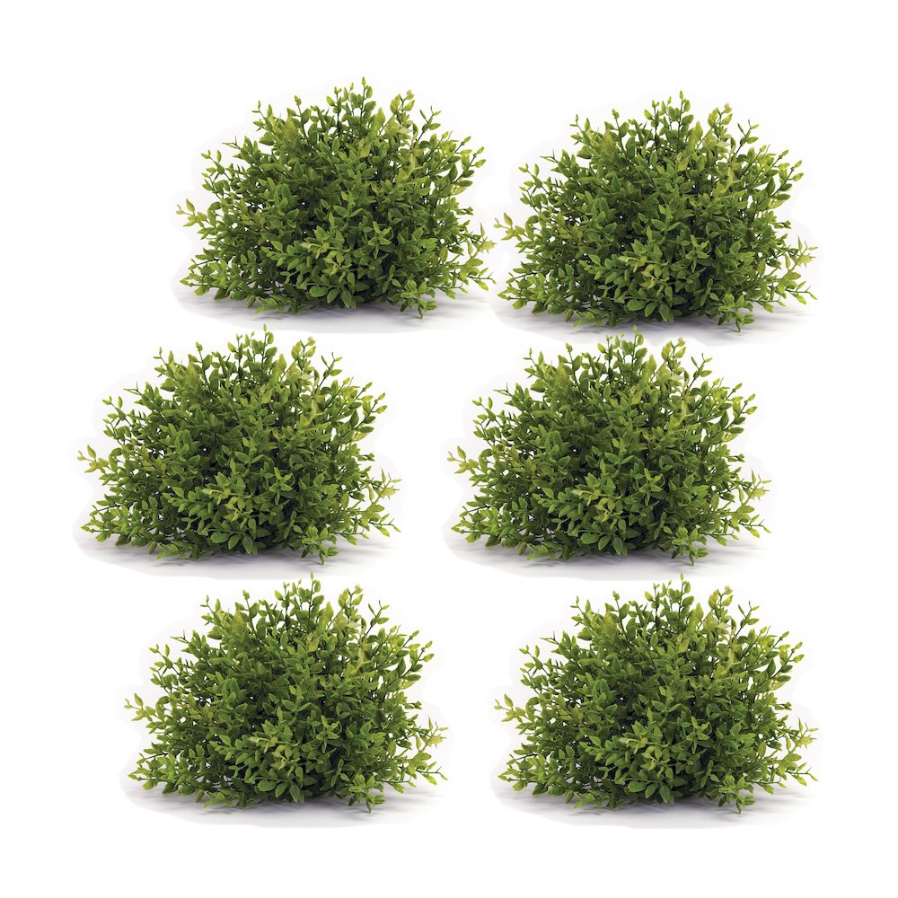 Mini Leaf Half Orb (Set of 6) 7"D Plastic. Picture 1