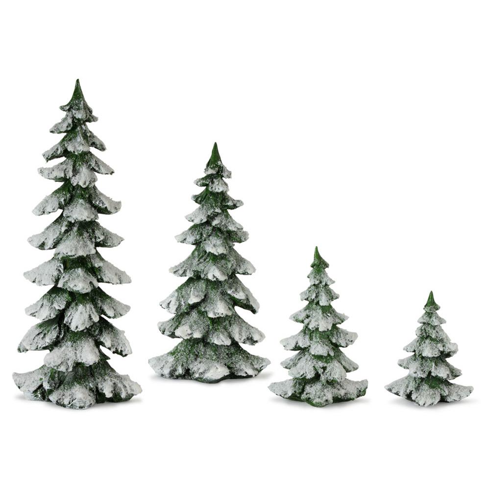 Tree (Set of 4) 6.5"H, 9"H, 13.25"H, 18"H Resin. Picture 1