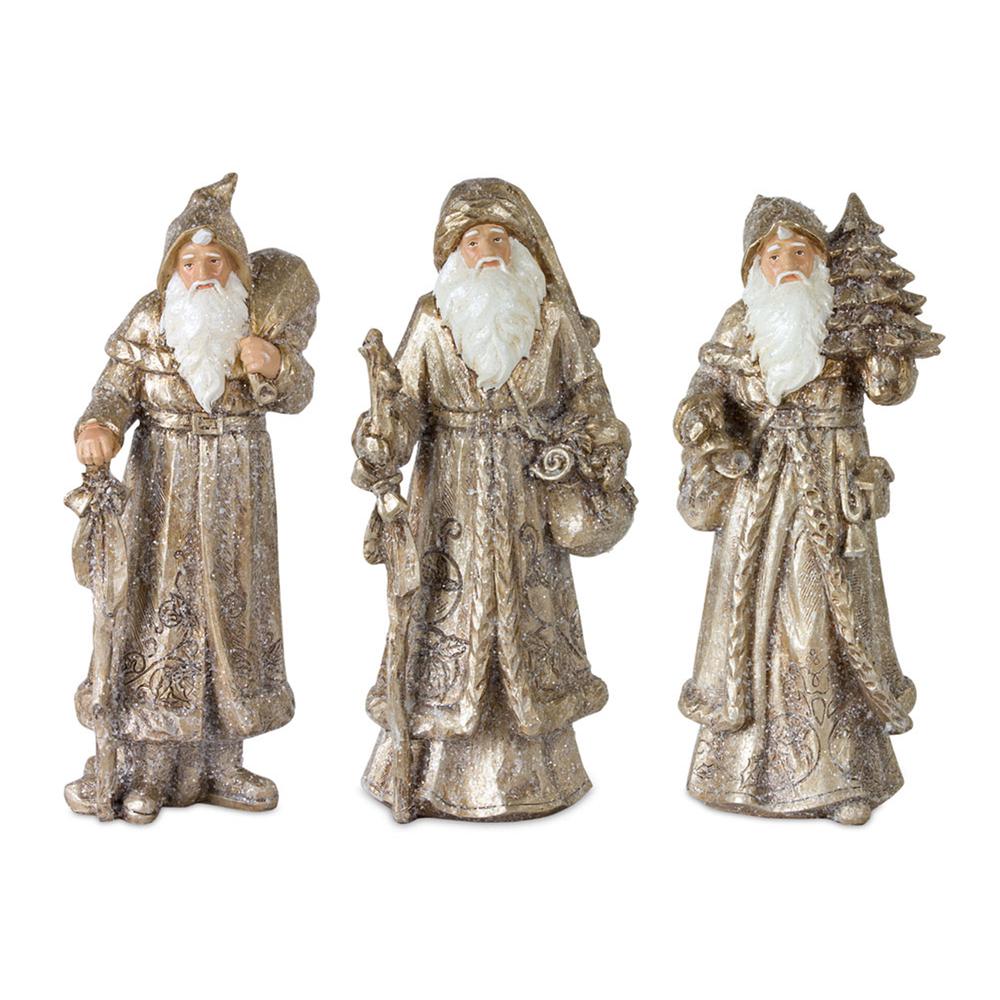 Santa (Set of 3) 12.25"H Resin. Picture 1
