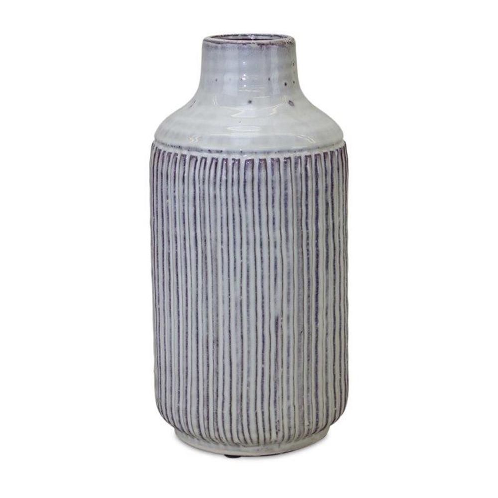 Vase 6"D x 12.25"H Terra Cotta. Picture 1