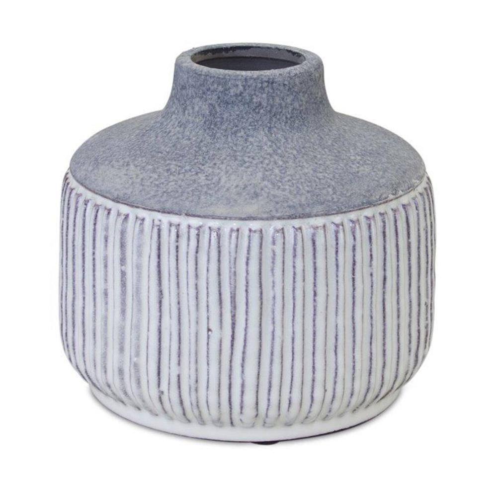 Vase 6.5"D x 6"H Terra Cotta. Picture 1