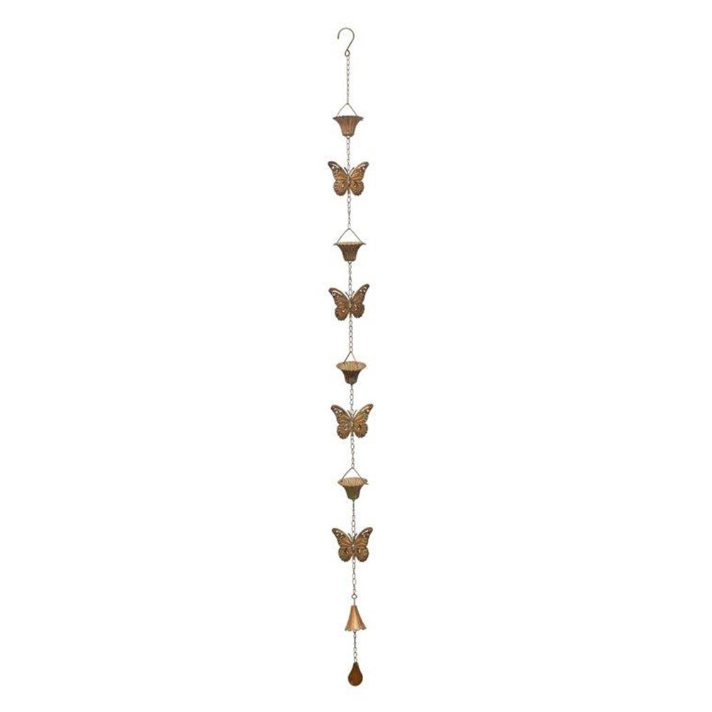 Butterfly Rain Chain 61.5"L Iron. Picture 1