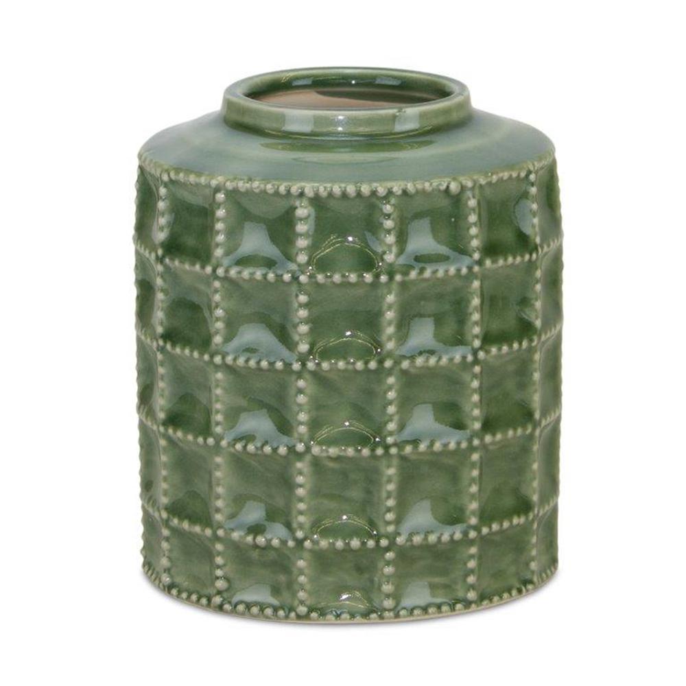 Vase 5.5"D x 6.75"H Terra Cotta. Picture 1