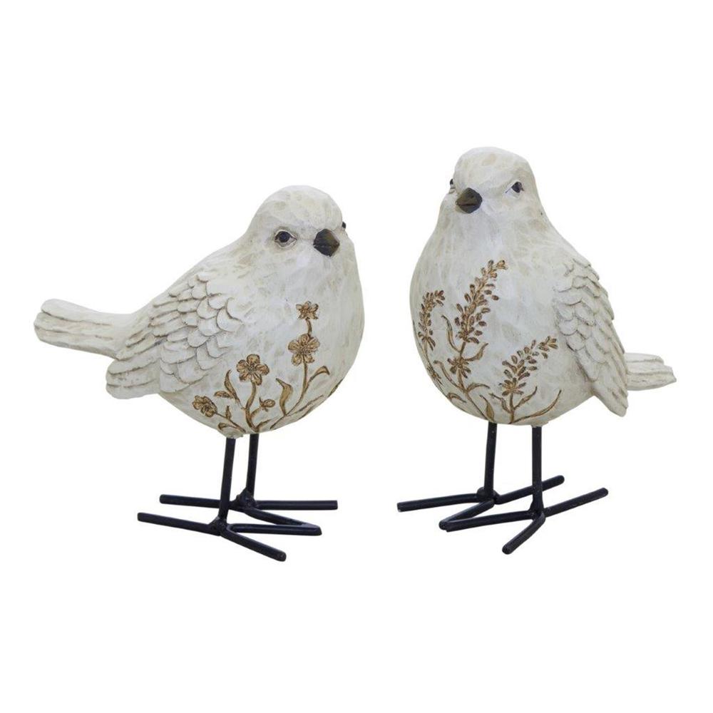 Bird (Set of 2) 5"H, 5.25"H Resin. Picture 1