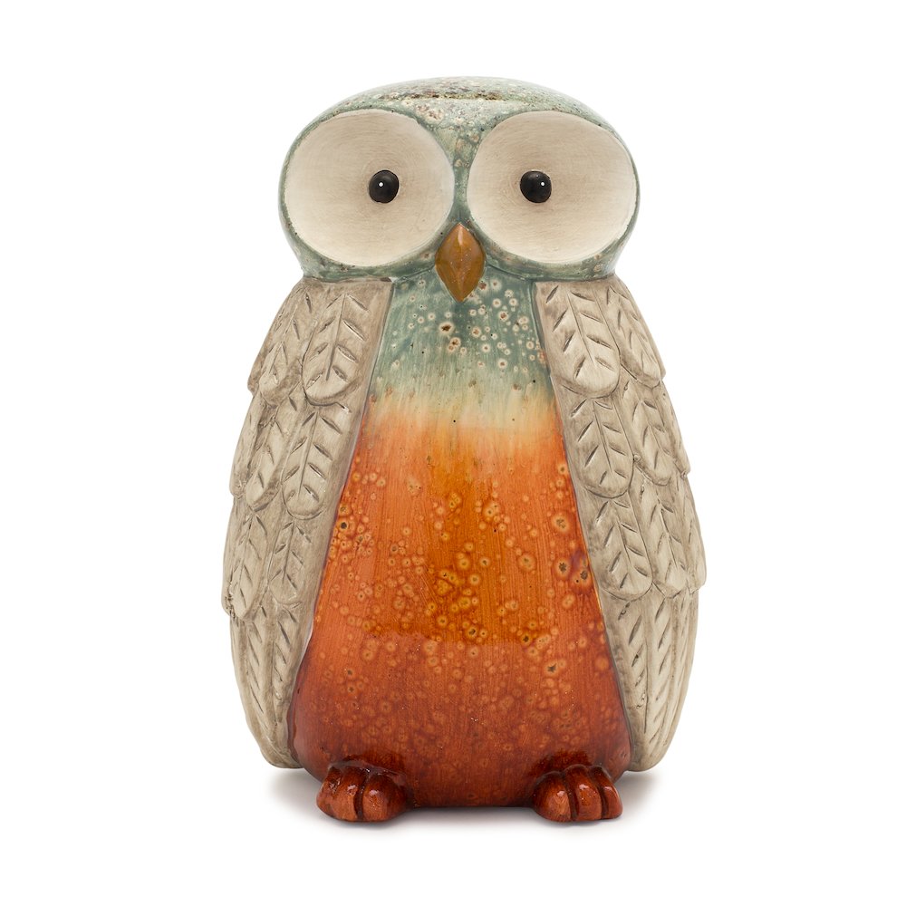 Owl (Set of 2) 6"H, 10"H Terra Cotta. Picture 3