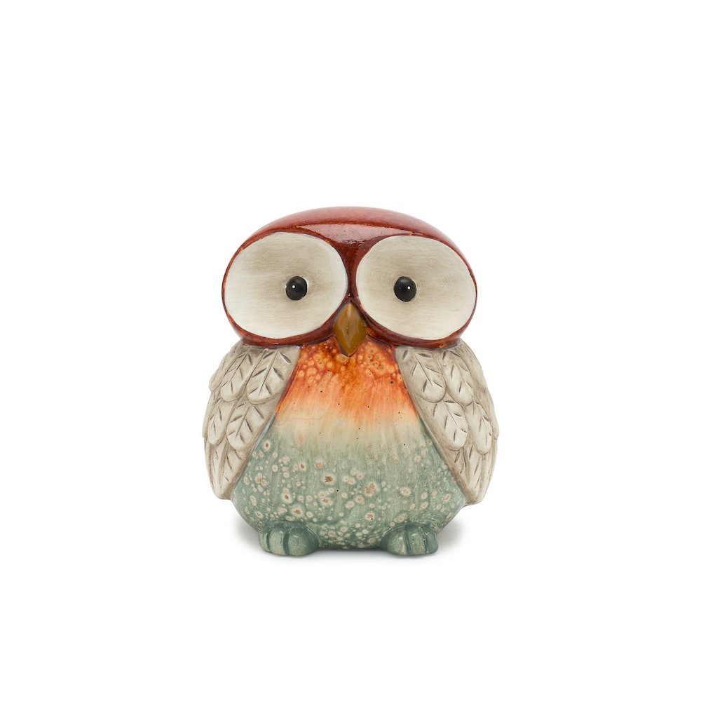 Owl (Set of 2) 6"H, 10"H Terra Cotta. Picture 4