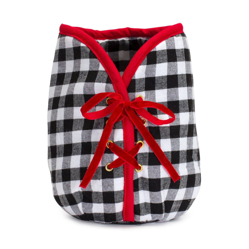 Pot Cover 5.5"D x 9"H Polyester. Picture 1
