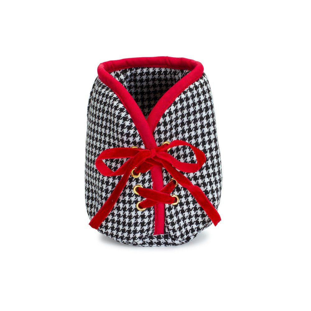 Pot Cover 4"D x 5"H Polyester. Picture 1