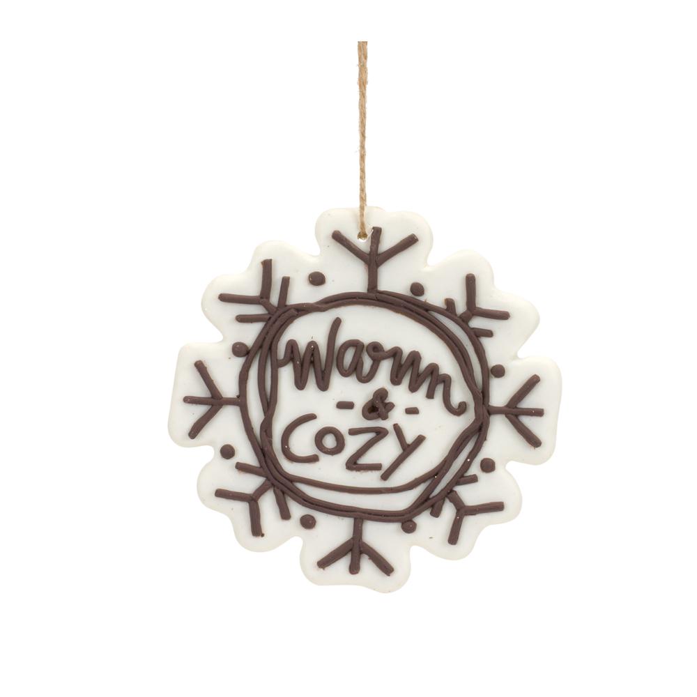 Snowflake Ornament (Set of 12) 4.25"H, 4.5"H, 5"H Plastic. Picture 4
