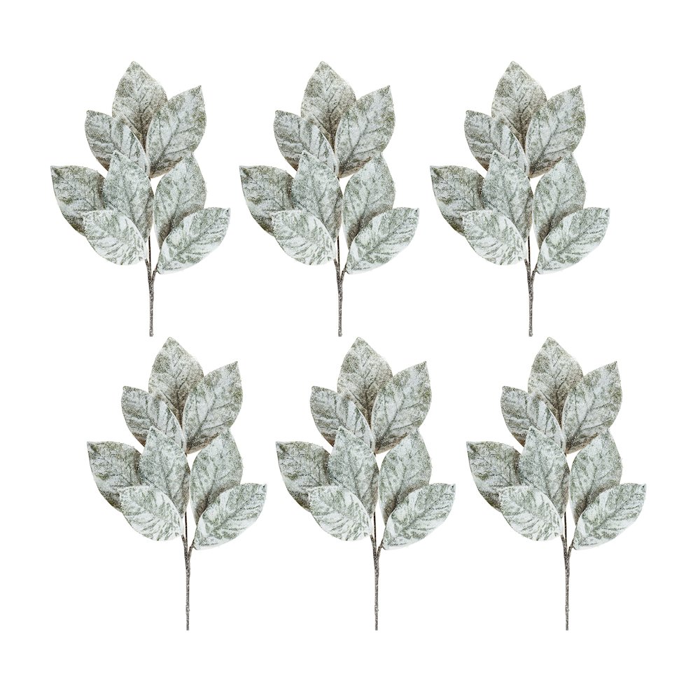 Magnolia Leaf Spray (Set of 6) 32.5"H Polyester. Picture 1