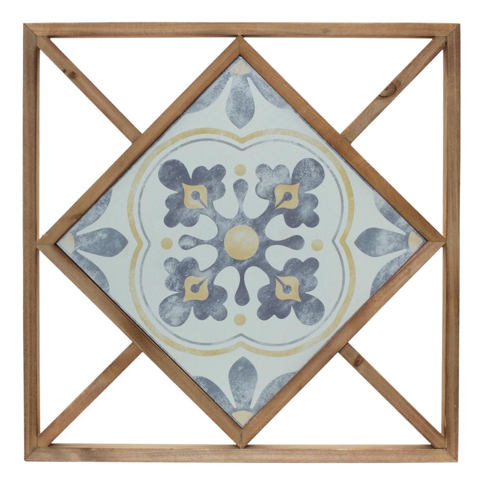 Wall Tile (Set of 2) 14.25"SQ MDF/Metal. Picture 1