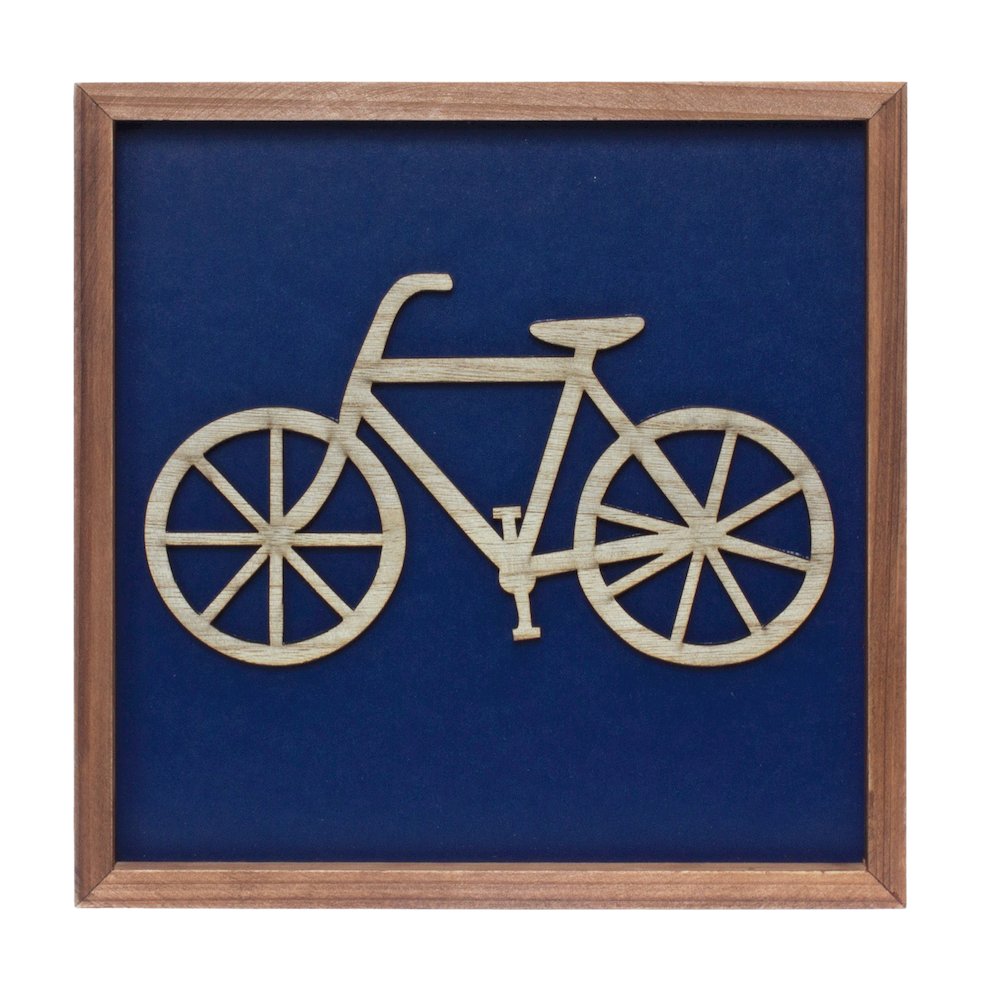 Framed Tent/Camper/Bike (Set of 3) 10"SQ MDF/Wood. Picture 4